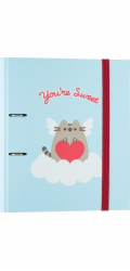 Pusheen Pořadač Pusheen - Pořadač A4 z kolekce Purrfect Love (2 kroužky, gumička)