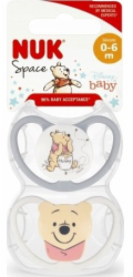 NUK NUK Dudlík USP 2ks 0-6m Sil Space 10730907 1/6