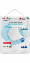Akuku A0144 JEDNORÁZOVÁ PODLOŽKA 60 X 90 PROMED 20 KS