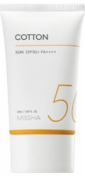 Missha Missha All Around Safe Block Cotton Sun SPF50+PA++++ lehký ochranný krém s minerálním filtrem 50 ml