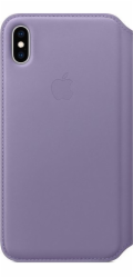 Apple Kožený kryt Folio pro iPhone XS Max – šeříkový