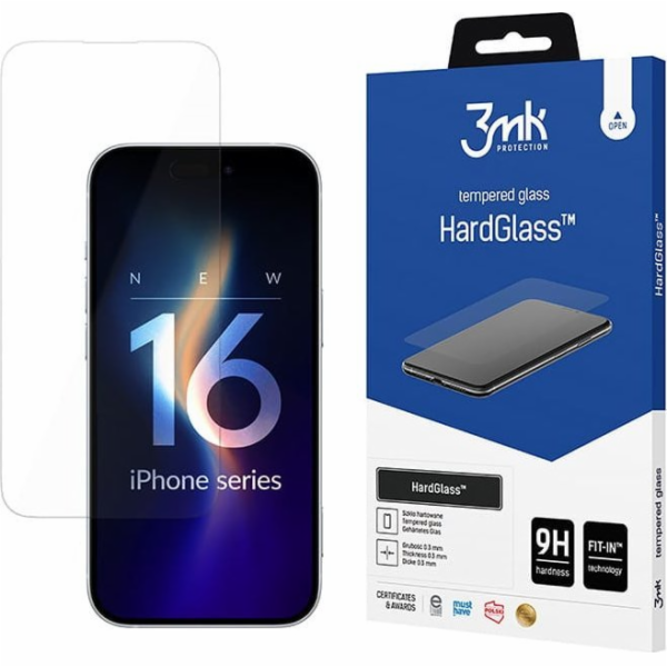 3mk tvrzené sklo HardGlass pro Apple iPhone 16