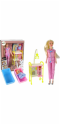 LeanToys Dětské doplňky pro panenky Doctor s dlouhými vlasy