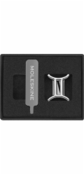 Moleskine MOLESKINE pin, dvojčata, stříbrný