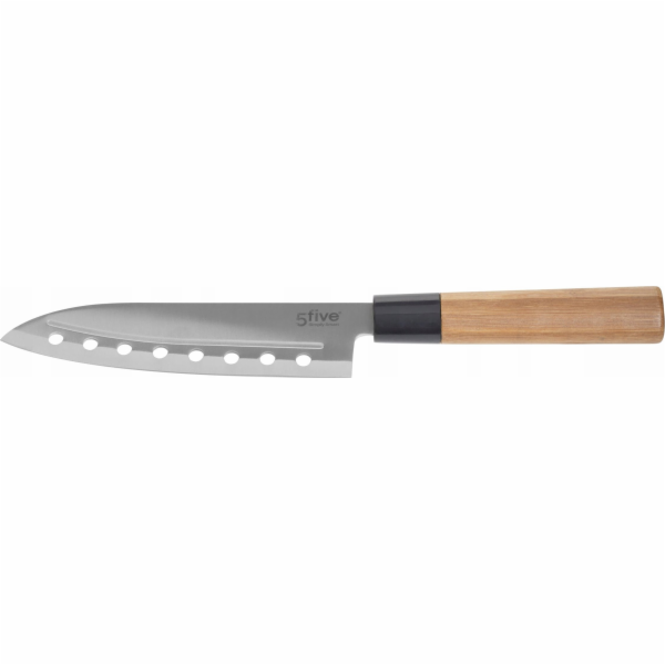 5five Nůž Santoku s bambusovou rukojetí