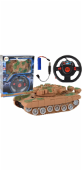 LeanToys Dálkově ovládaný R/C Tank Světla Zvuk Písek 1:18 27MHz