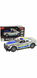 LeanToys Auto Policejní 1:14 Světla a zvuky Stříbrná