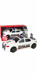 LeanToys Sportovní auto Policejní 1:16 Bílý zvuk