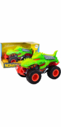 LeanToys Terénní auto s dinosaurem, T-Rexem, světly, zvuky, jízda, zelená