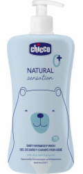 Chicco Natural Sensation gel na tělo a vlasy 0+ 500ml
