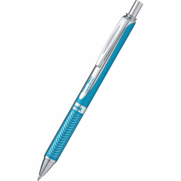 NoName Kuličkové pero Pentel BL407, modré tělo, modrý ink...
