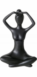 Boltze Dekorativní figurka Yoga, žena, 10 cm