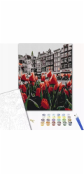 Twoje Hobby Malování podle čísel BRUSHME, 40x50 cm, Amsterdamské tulipány, 1 ks.