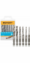 SMART365 Sada závitníků 1/4 HSS m3-m10 [6 ks]