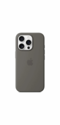 iPhone 16 Pro Silicone Case with MagSafe - Stone Gray