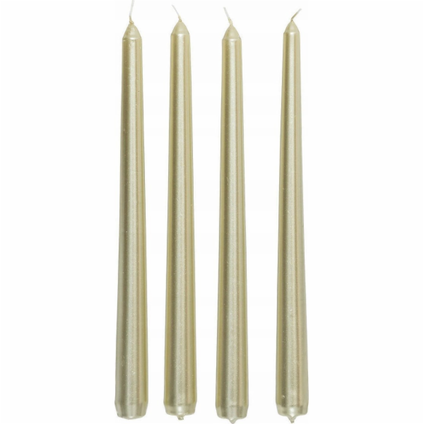 Atmosphera Sada saténových svíček , 4 kusy, 25 cm