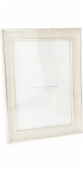 Home Styling Collection Fotorámeček z kolekce bytového stylingu, imitace běleného dřeva, 16 x 21 cm