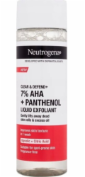 Alkotest Neutrogena NEUTROGENA_Clear & Defend+ tekutý exfoliant peelingový peeling na obličej 125 ml