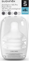 Suavinex - 307044-Savičky na lahve/SX PRO/+6M/2ks/Rychlý průtok/SUAVINEX