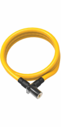 OnGuard Zámek na kolo s klíčem 8192YL 8 mm 150 cm žlutý (ONG-8192YL)