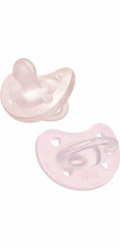 Chicco dudlík SOFT PINK 2-6M 2 ks