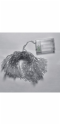 Activejet LED vánoční osvětlení stromku sněhová vločka/hvězda - 10m/80 teplých bílých světel napájených 3xAA bateriemi EHD-LS06