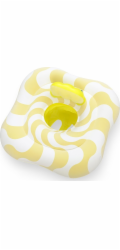 Bestway 32298 Square Swim Safer Comfort plyšové plavecké sedátko žluté vlny 76 cm x 76 cm