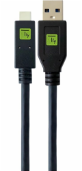 Techly Kabel USB-A - USB-C 0,5 m černý (ICOC MUSB31-CMAM05T)