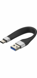 Techly Kabel USB-C - USB-C 0,12 m černý (ICOC USBC-FL-U322)