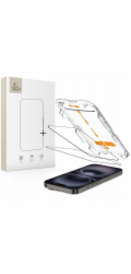 Tech-Protect TVRZENÉ SKLO QUICK SET+ 2 KS PRO IPHONE 15 / 16, ČERNÉ