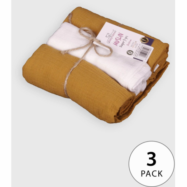 Multitex Balení 3 mušelínových plen (včetně 1 tetra), vel...