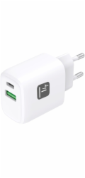 Techly Nabíječka do zásuvky USB-C PD 20W a USB-A QC 18W