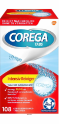 Corega TABS BIO FORMULA Tablety na čištění zubních protéz 108 ks PROMO (dovoz)