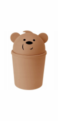 ProWorld Malý odpadkový koš ve tvaru medvídka do dětského pokoje, 1,5 l