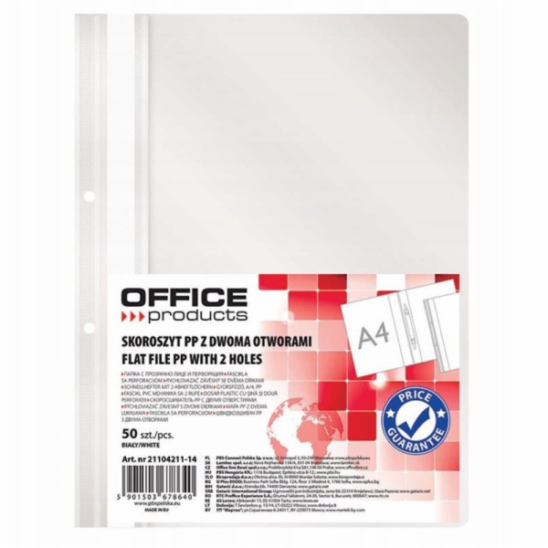 OfficeProducts Složka KANCELÁŘSKÉHO OBSAHU, PP, A4, 2 otv...