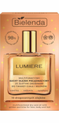 Bielenda Lumiere Multifunkční suchý olej se zlatými částicemi na obličej, tělo a vlasy 50 ml
