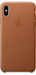 Apple Kožený kryt na iPhone XS Max hnědý