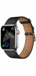 ForCell Řemínek pro Apple Watch F-Design FA20 s otvorem, umělá kůže 42 / 44 / 45 / 49 mm, černý