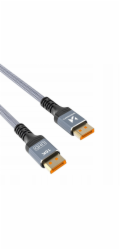 Wozinsky WPS-16AYL1S DisplayPort 2.1 kabel s certifikací VESA 80 Gb/s 16K@60Hz 8K@120Hz 4K@240Hz HDR HDCP DSC 1m - černý