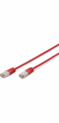 Digitus patchcord CAT 5e, SF/UTP, 10m, červený (DK-1531-100/R)