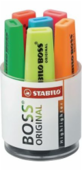 Stabilo Zvýrazňovač BOSS 6 barev v hrnku (SCH035)
