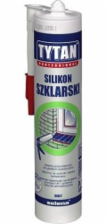 Tytan Silikonová náplň do skla a akvária 280 ml, černá
