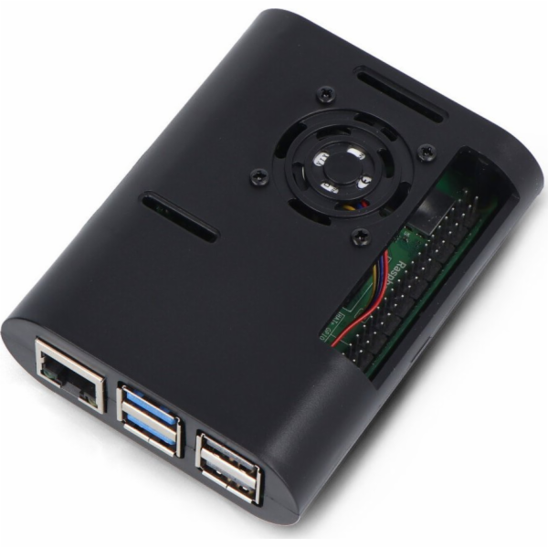 OEM skříň Raspberry Pi 5 s ventilátorem a chladiči - ABS ...