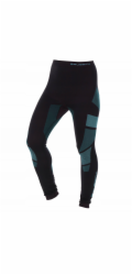 Brubeck Dámské kalhoty s dlouhým rukávem LE1185W DRY černé/tyrkysové L SELGROS