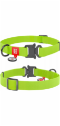 Collar Obojek WAU pro psy voděodolný, délka 2,5/34-49 cm, PVC, zelený