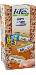 Life Pet Care Life Cat Mokré krmivo pro kočky s kuřecím masem 6x50g