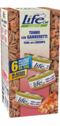 Life Pet Care Krmivo pro kočky Life Cat s tuňákem a krevetami 6x50g
