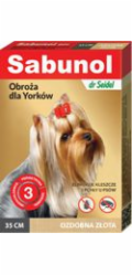 Dermapharm SABUNOL GPI Dekorativní zlatý obojek 35 cm pro psy - proti blechám a klíšťatům