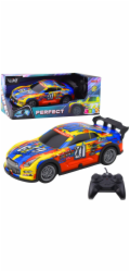 LeanToys Závodní auto RC se svítící karoserií, modré a žluté