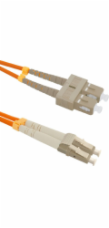 Qoltec Optický patchcord SC/UPC - LC/UPC MM 50/125 OM2 3m (54041)